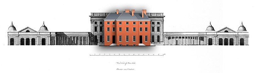Reconstruction Over Vitruvius Britannicus Drawing